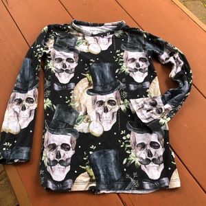 Posh Peanut top skulls long sleeve girls